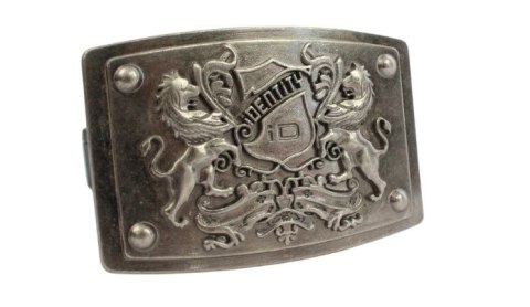 Klamra Bezniklowa Do Paska Sprzączka Pełna Blaszka Z Bolczykiem 40 mm Metalowa Solidna KBOL40/100 "IDENTITY"