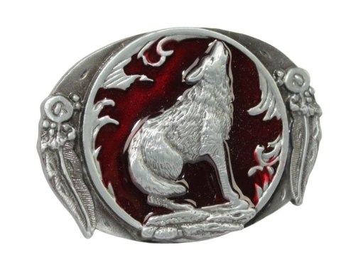 Klamra Bezniklowa Do Paska Sprzączka Pełna Blaszka Z Bolczykiem 40 mm Metalowa Solidna KBOL40/102 "WILK"