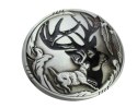 Klamra Bezniklowa Do Paska Sprzączka Pełna Blaszka Z Bolczykiem 40 mm Metalowa Solidna KBOL40/109 "SREBRNY JELEŃ"