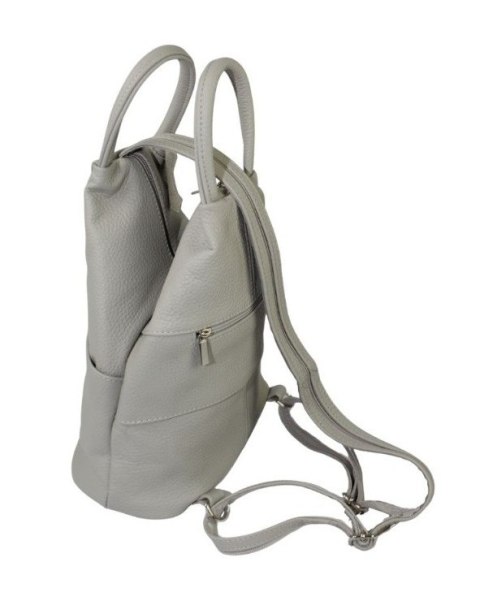 Plecak Skórzany PolskaGalanteria (PL) JOANNA Skóra Naturalna Licowa JASNY GOŁĘBI