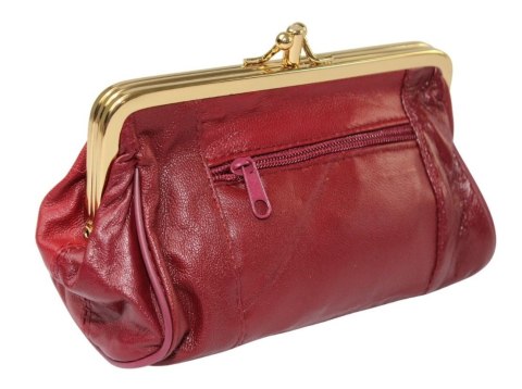 Sakiewka Uniwersalna Klamerka Polska Galanteria (PL) Skóra Naturalna Duża K09 14 x 10 x 6 [cm]