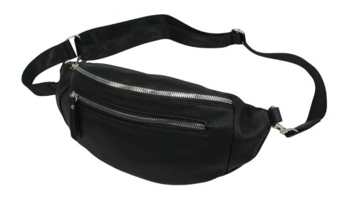 Saszetka Na Pas Biodrówka Superlekka Kompaktowa Nerka Jennifer Jones Na Spacery, Podróże CZARNA 3153 33 x 9 x 16 [cm] 