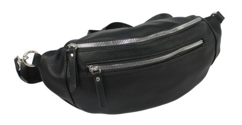 Saszetka Na Pas Biodrówka Superlekka Kompaktowa Nerka Jennifer Jones Na Spacery, Podróże CZARNA 3153 33 x 9 x 16 [cm] 