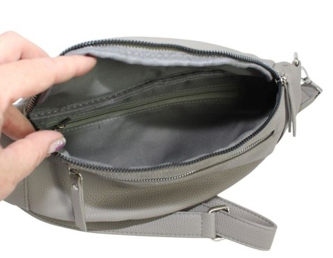 Saszetka Na Pas Biodrówka Superlekka Kompaktowa Nerka Jennifer Jones Na Spacery, Podróże SZARA 3153 33 x 9 x 16 [cm] 