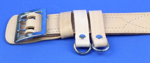 BOJÓWKA Szlufka Do Pasa Wojskowego Oficer Skóra NATURALNA LICOWA Na Szerokość Paska 45 mm Z Oczkiem Metalowym JUCHT