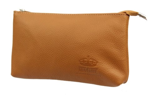 Duża Prosta Saszetka/Kosmetyczka MaGre (PL) DeLuxe Skóra Naturalna Extra Bardzo Wytrzymała 25 x 14cm