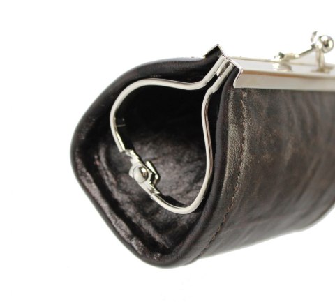 Ekskluzywny Kuferek Na Bilon ELKOR (PL) Skóra Naturalna Licowa EL0A