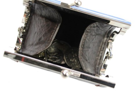 Ekskluzywny Kuferek Na Bilon ELKOR (PL) Skóra Naturalna Licowa EL0A