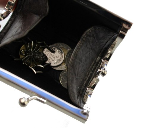 Ekskluzywny Kuferek Na Bilon ELKOR (PL) Skóra Naturalna Licowa EL0A