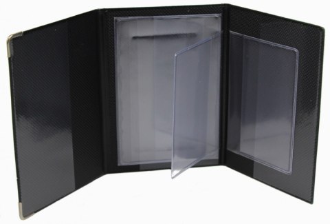 Eleganckie Etui Na Karty Dokumenty Dowód Rejestracyjny Polska Galanteria (PL) Duże Pionowe Na Trzy "Dokumenty Samochód" 041462