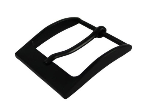 Klamra Do Paska Męskiego Skórzanego 40 mm Czarna