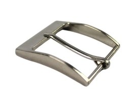 Klamra Do Paska Męskiego Skórzanego 40 mm Srebrna