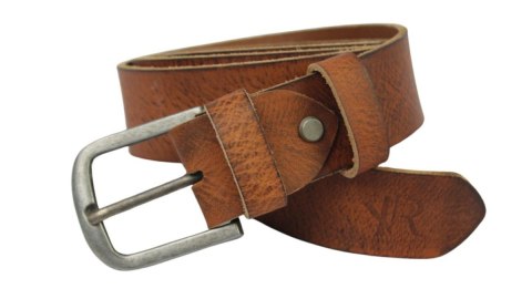 Pasek Męski Skórzany Rovicky (PL) 3422 Skóra Licowa EXTRA 40 mm BRĄZOWY TEKSTURA