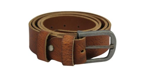 Pasek Męski Skórzany Rovicky (PL) 3422 Skóra Licowa EXTRA 40 mm BRĄZOWY TEKSTURA