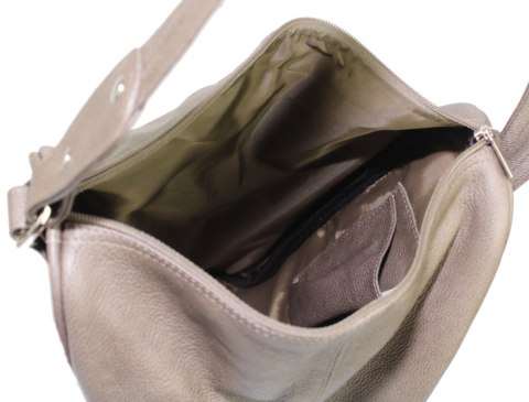 Plecak Skórzany ELKOR (PL) Jowita De Luxe Skóra Naturalna BRĄZOWY Tekstura