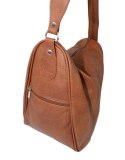 Plecak Skórzany ELKOR (PL) Jowita De Luxe Skóra Naturalna BRĄZOWY Tekstura