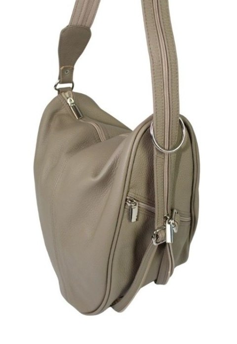 Plecak Skórzany ELKOR (PL) Jowita De Luxe Skóra Naturalna Licowa BEŻOWY