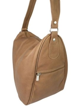 Plecak Skórzany ELKOR (PL) Jowita De Luxe Skóra Naturalna Licowa CAPPUCINO