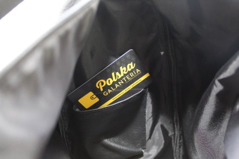 Plecak Skórzany ELKOR (PL) Jowita De Luxe Skóra Naturalna Licowa CZARNA