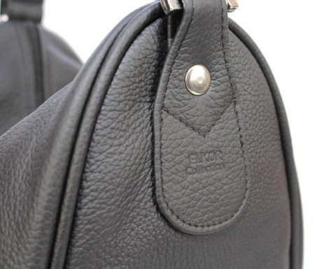 Plecak Skórzany ELKOR (PL) Jowita De Luxe Skóra Naturalna Licowa CZARNA