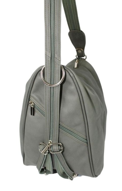 Plecak Skórzany ELKOR (PL) Jowita De Luxe Skóra Naturalna Licowa MIĘTOWY