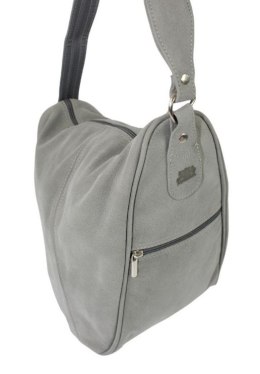 Plecak Skórzany ELKOR (PL) Jowita De Luxe Skóra Naturalna Surowa POPIELATY Matowy