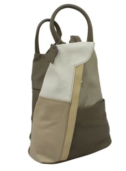 Plecak Skórzany PolskaGalanteria (PL) JOANNA Skóra Naturalna Licowa Gładka TRIO WZÓR 6