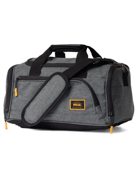 Pojemna Torba Podróżna RGL Samolotowy Bagaż Podręczny PL02 SZARA 40 x 20 x 25 [cm]