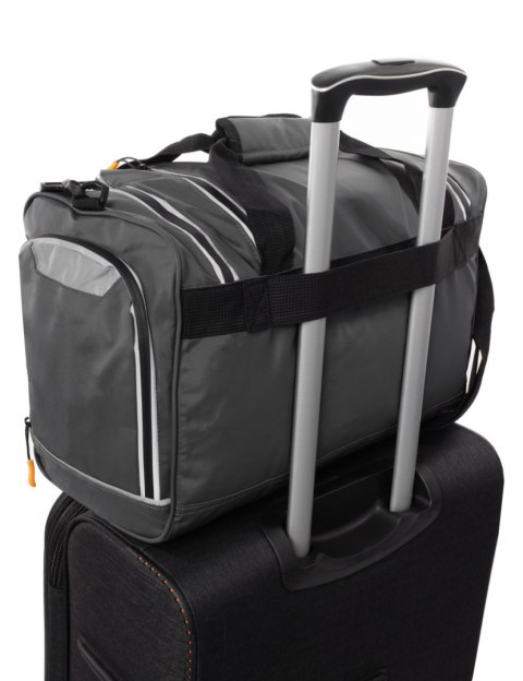 Pojemna Torba Podróżna RGL Samolotowy Bagaż Podręczny PL04 SZARY 40 x 30 x 20 [cm]