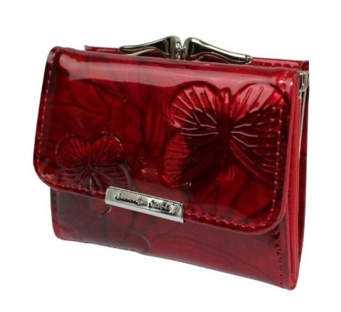 Portfel Damski Skórzany JENNIFER JONES Skóra Licowa Lakierowany Mały Z Klamrą JJ5287-14 9,5 x 8 x 2,5 [cm]