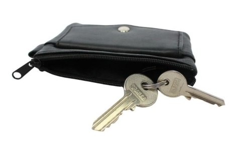 Etui Na Klucze Skórzane Polska Galanteria (PL) KC-01 Skóra Naturalna Kluczówka Duża Na Jeden Komplet Kluczy 12,5 x 10 x 1,5 [cm]