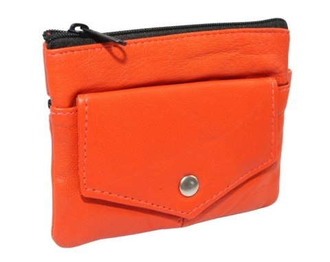 Etui Na Klucze Skórzane Polska Galanteria (PL) KC-01 Skóra Naturalna Kluczówka Duża Na Jeden Komplet Kluczy 12,5 x 10 x 1,5 [cm]