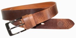 Pasek Męski Skórzany BETLEWSKI (PL) Skóra Naturalna Licowa EXTRA Gładki 35 mm CAMEL