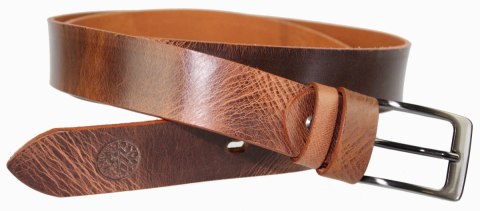 Pasek Męski Skórzany BETLEWSKI (PL) Skóra Naturalna Licowa EXTRA Gładki 35 mm CAMEL