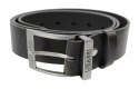 Pasek Skórzany COMPLEX (PL) Tłoczony Napis "JEANS" Skóra Licowa EXTRA 40 mm CZARNY