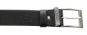 Pasek Skórzany COMPLEX (PL) Tłoczony Napis "JEANS" Skóra Licowa EXTRA 40 mm CZARNY