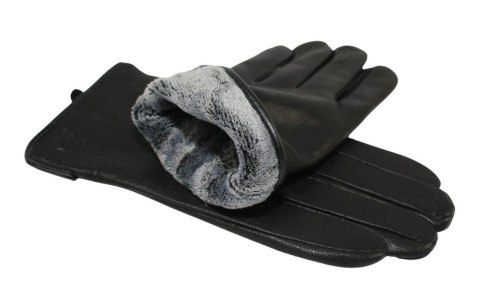 Rękawiczki Męskie PolskaGalanteria Ocieplane Ze Skóry Renifera Rozmiar 11 1/2 GŁADKIE CZARNE