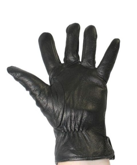 Rękawiczki Męskie PolskaGalanteria Ocieplane Ze Skóry Renifera Rozmiar 11 1/2 GŁADKIE CZARNE