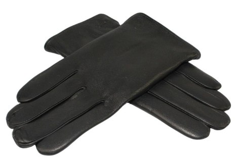 Rękawiczki Męskie PolskaGalanteria Ocieplane Ze Skóry Renifera Rozmiar 12 1/2 GŁADKIE CZARNE