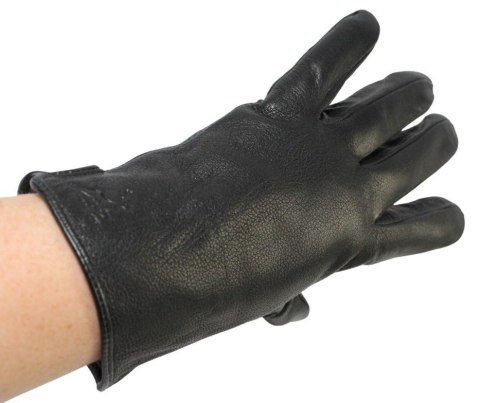 Rękawiczki Męskie PolskaGalanteria Ocieplane Ze Skóry Renifera Rozmiar 12 1/2 GŁADKIE CZARNE