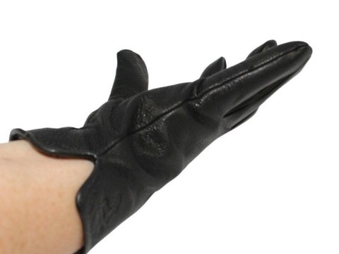 Rękawiczki Męskie PolskaGalanteria Ocieplane Ze Skóry Renifera Rozmiar 12 GŁADKIE CZARNE