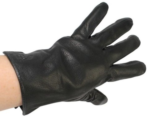 Rękawiczki Męskie PolskaGalanteria Ocieplane Ze Skóry Renifera Rozmiar 12 GŁADKIE CZARNE