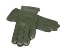 Skórzane Ocieplane Rękawiczki Damskie PolskaGalanteria.pl Ze Skóry Naturalnej CIEMNE OLIWKOWE Rozmiar 7 1/2 