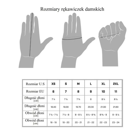 Skórzane Ocieplane Rękawiczki Damskie PolskaGalanteria.pl Ze Skóry Naturalnej Renifera Z Górnym Ściągaczem CZARNE Rozmiar 6 1/2