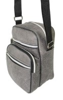 Torba/Saszetka Średnia Na Ramię WACEK MAŁY Antoszczyk (PL) Pionowa DeLuxe POPIELATA 22 x 15,5 x 10 [cm]