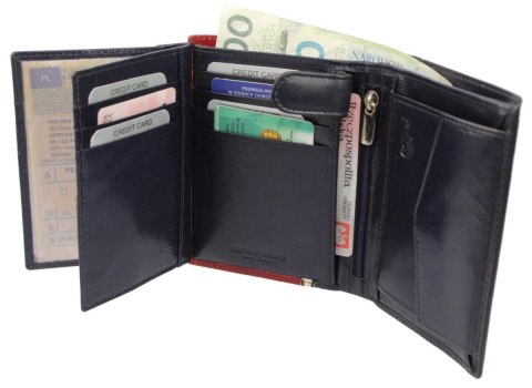 Elegancki Portfel Męski Skórzany ROVICKY (PL) Skóra Licowa Duży Pionowy Bez Zapięcia RFID 326-RBA-D
