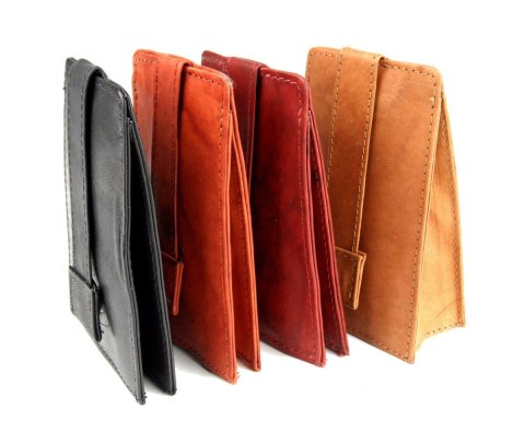 Etui na klucze skórzane BAG STREET Skóra Naturalna Kluczówka Trapez BS580