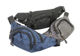 Materiałowa Pojemna Saszetka Do Paska Biodrówka Nerka PolskaGalanteria 7011 30 x 14 x 8 [cm]