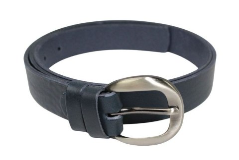 Pasek Damski Skórzany CEZ-MAR (PL) Skóra Licowa EXTRA 30 mm GRANATOWY
