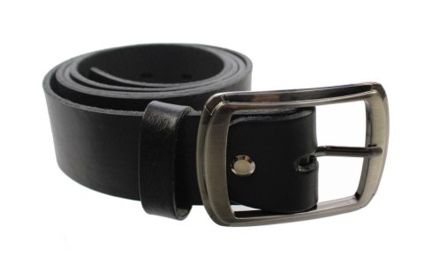 Pasek Damski Skórzany CEZ-MAR (PL) Skóra Naturalna Licowa Gładki 40 mm CZARNY